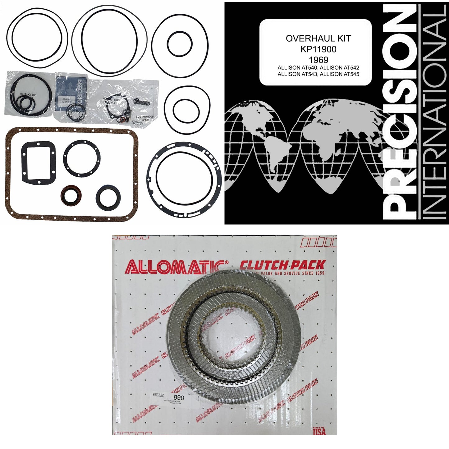 Juego reparacion AT540 AT542 AT543 AT545 AT1545 1970-2001 Banner Kit