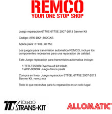 Juego reparacion 6T70E 6T75E 2007-2013 Banner Kit