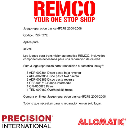 Juego reparacion 4F27E 2000-2008
