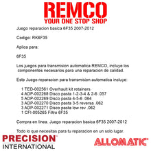 Juego reparacion basica 6F35 2007-2012