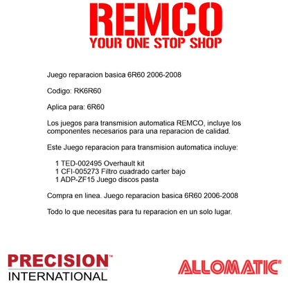 Juego reparacion 6R60 2006-2008