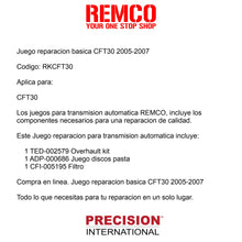 Juego reparacion basica CFT30 2005-2007