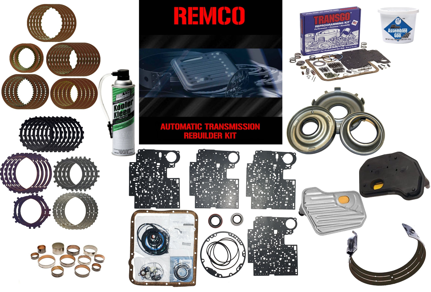 Juego reparacion completo 4L60E 1993-2003 Raybestos rojos